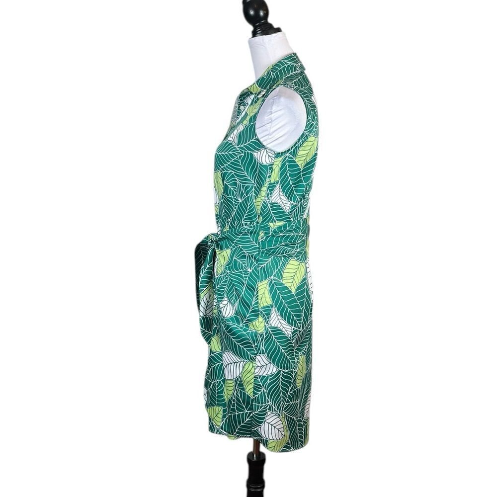 UNTUCKit Women’s Poppy Dress In Green Leaf Print, Size 2 - Picture 4 of 11